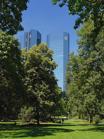 Deutsche Bank mit Wiese Foto 