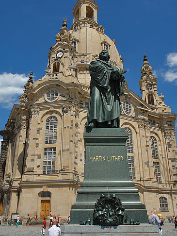 Foto Frauenkirche und Lutherdenkmal - Dresden
