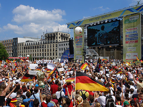 Leinwand und Fans