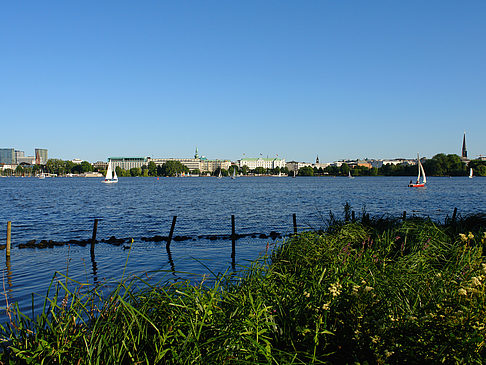 Foto Blick nach Osten von der Außenalster - Hamburg