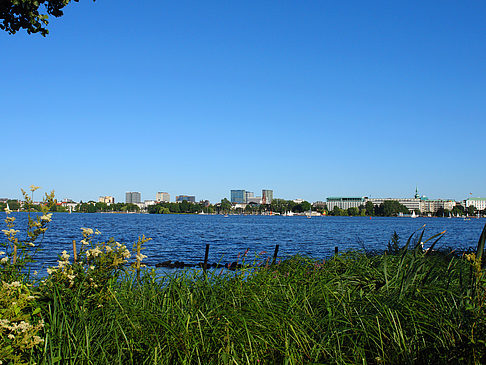 Blick nach Osten von der Außenalster