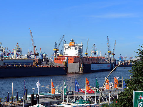 Foto Blick auf den Hafen