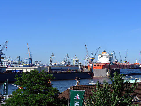 Foto Blick auf den Hafen