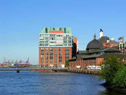 Foto Blick auf den Hafen - Hamburg