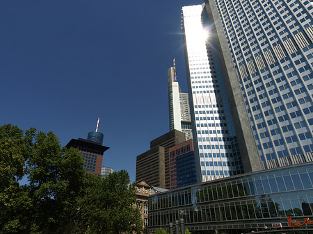 Foto Eurotower mit Häusern