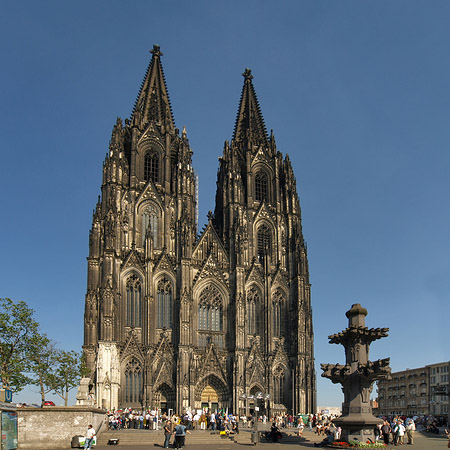 Foto Kreuzblume vor Kölner Dom - Köln